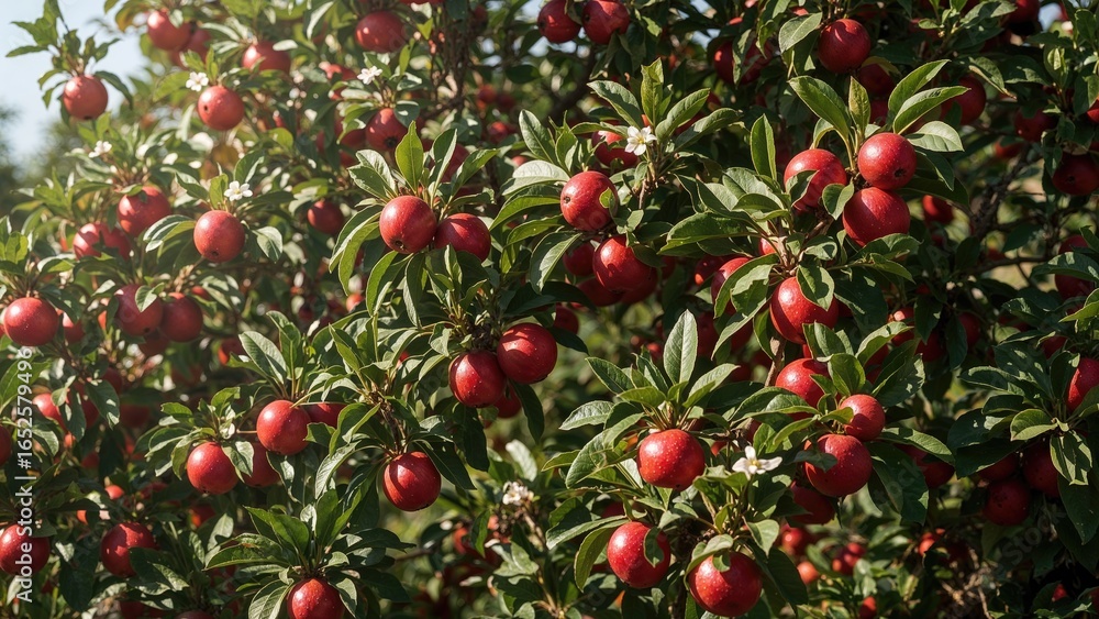Obraz premium Malay Apple bunch set for harvest