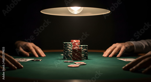 Dim Lamp Casino Scene PNG