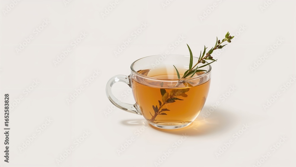 Glass of Tea Using Aztec Sweet Herb for a Healthier Sugar Alternative Glass of Tea Using Aztec Sweet Herb for a Healthier Sugar Alternative