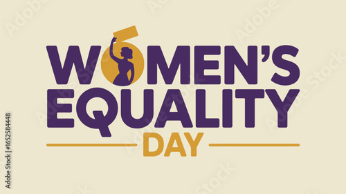 Women’s Equality Day Voting Power Illustration with Female Symbol