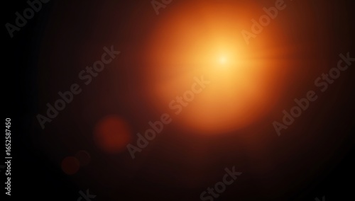 grainy colorful warm orange light leaks on black background with dust texture. abstract damaged scratched retro film analog effect for using over photos as overlay or screen filter