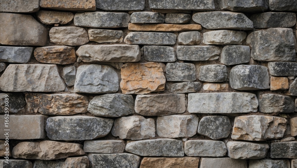 Fototapeta premium Old stone barrier design