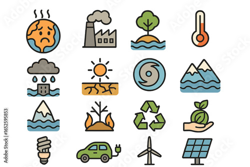 Innovations in Agriculture Using Technology: Drones, Advanced Machinery, Weather Stations, and Smart Devices for Improved Crop Management and Sustainable Farming Practices Vector Illustration