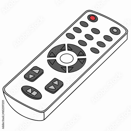 remote control isolated on white