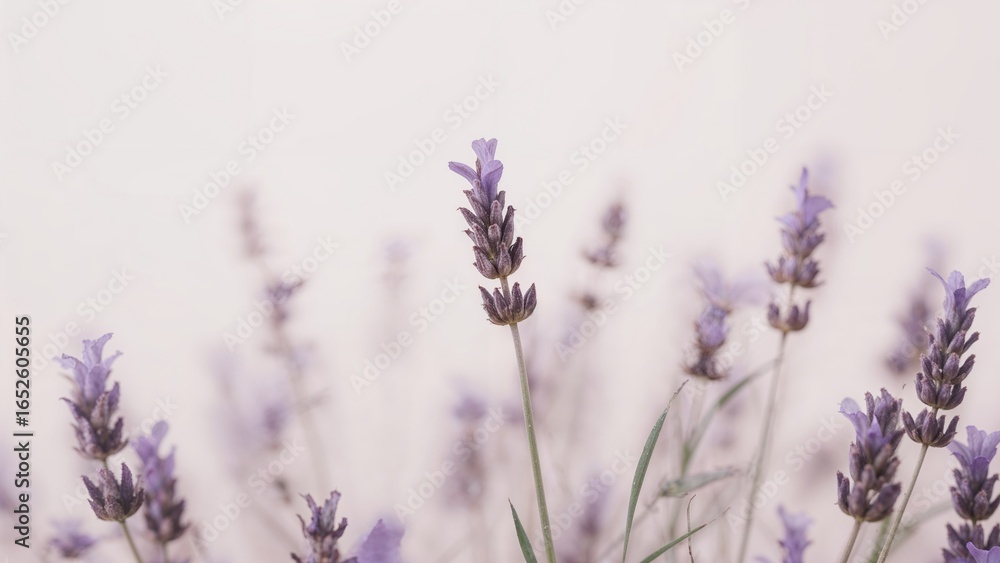 Obraz premium Delicate Haze Surrounding Lavender Blossoms