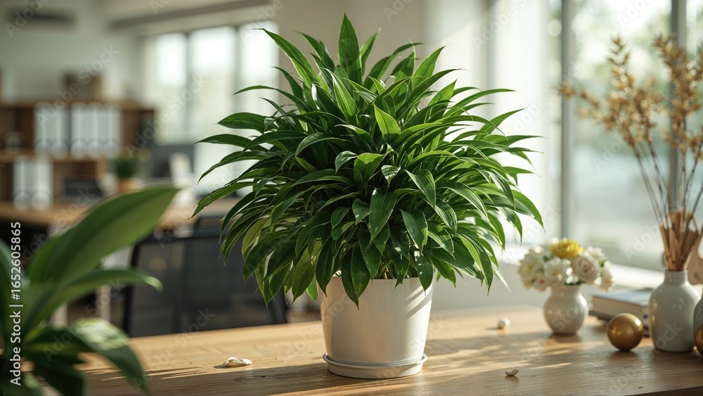 Fototapeta premium Basic green vegetation for workplace horticulture