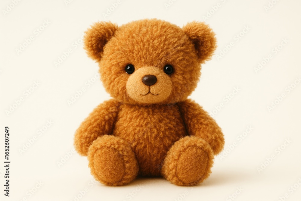 Obraz premium Charming Brown Plush Bear Perfect for Presents