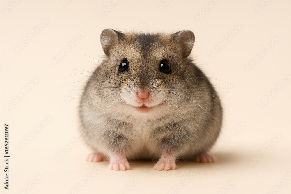 Charming Small Rodents: Djungarian Hamster with Mouse Friend Charming Small Rodents: Djungarian Hamster with Mouse Friend