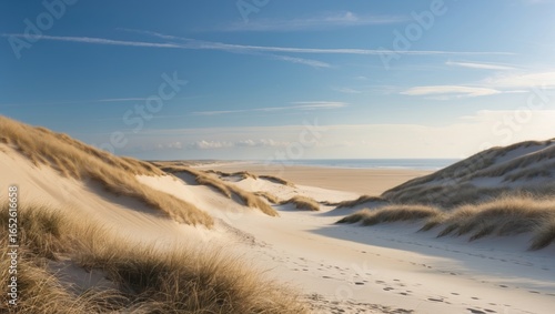 Fototapeta Naklejka Na Ścianę i Meble -  Sand dunes alongside pristine beaches