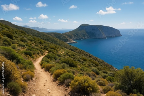 Breathtaking view of an island in the Aegean Sea