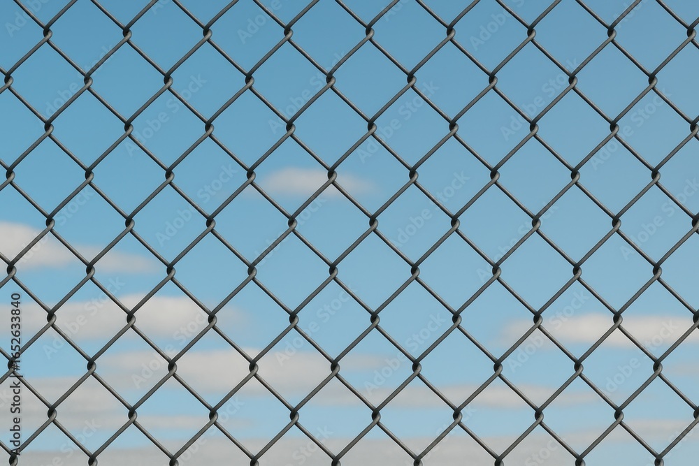 Fototapeta premium Looking past the fence: an exclusive perspective