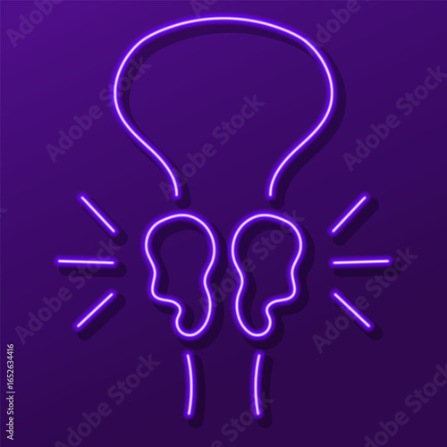 prostatitis neon sign, colorful modern design trends on black background. Vector illustration.