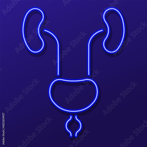 prostatitis neon sign, colorful modern design trends on black background. Vector illustration.