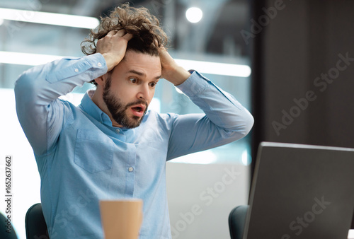 Tableau sur toile Oh No, Error Concept