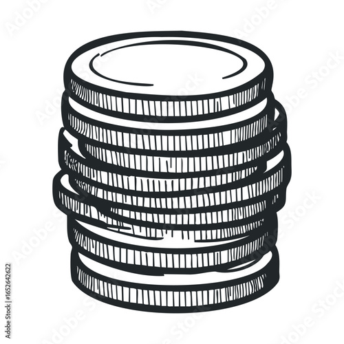 Stacked coins representing savings and financial planning