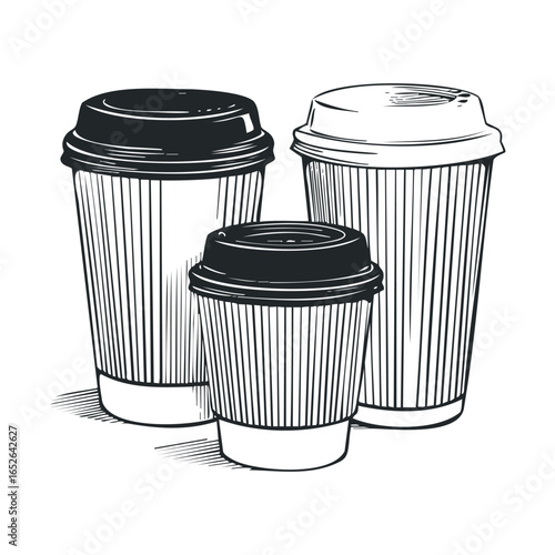 Coffee cup collection for cozy moments and design projects