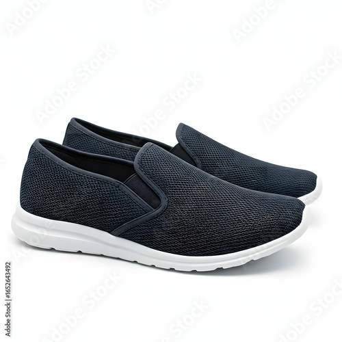pair of winter shoe on white background