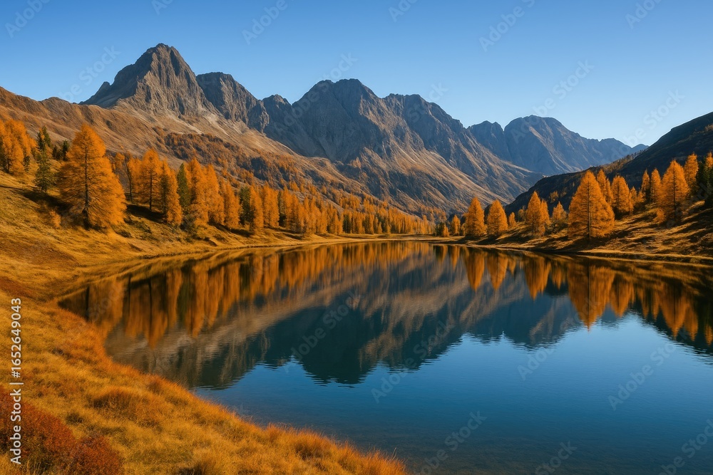 Obraz premium Autumnal Mountain View
