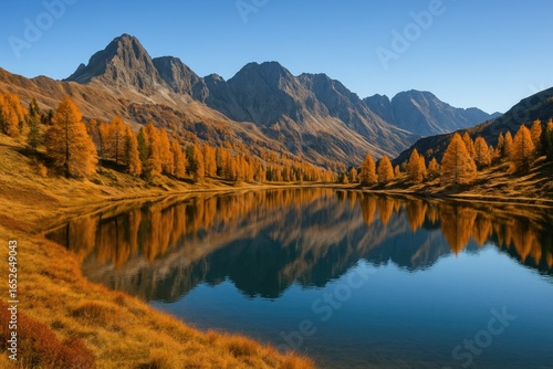 Autumnal Mountain View