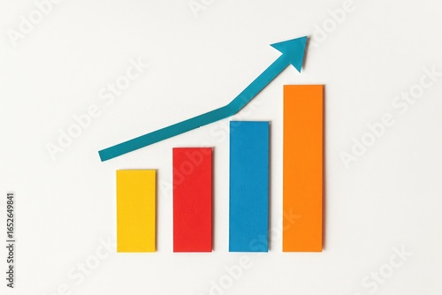 Free Download Colorful paper art diagram displayed on a white surface - GFXLoad
