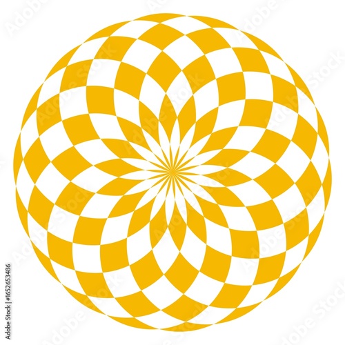 Geometric Checkerboard Sphere