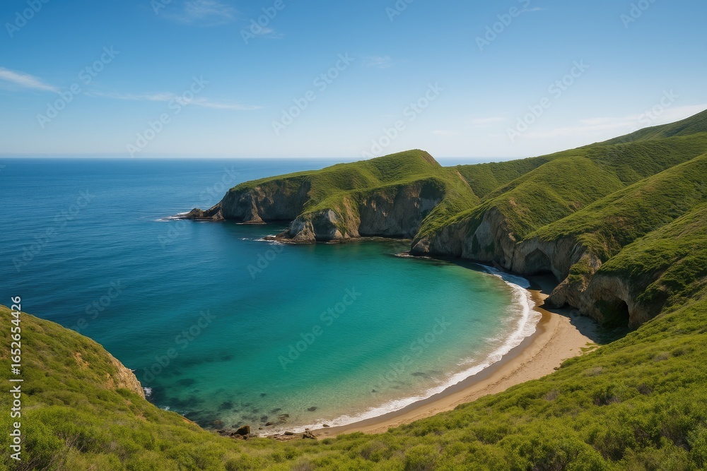 Fototapeta premium Harbor Named Potato with Beautiful Surroundings