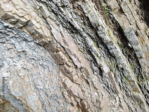 Texture of rock and natural stone. Texture of natural quarries. Knee rock. Natural minerals. Geodesy