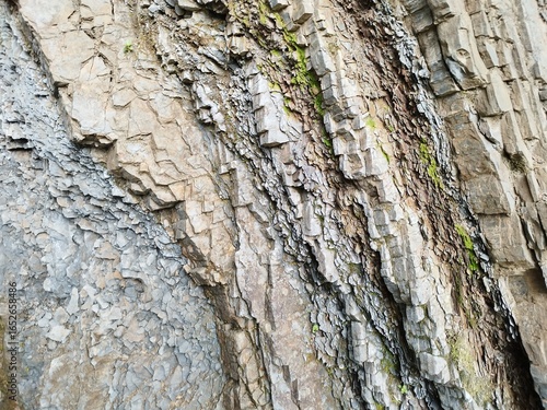 Texture of rock and natural stone. Texture of natural quarries. Knee rock. Natural minerals. Geodesy