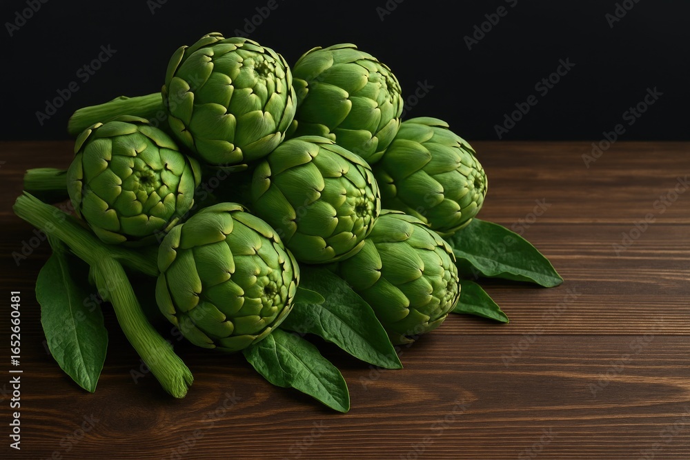 Fototapeta premium Premium Ripe Organic Artichokes Ready to Eat