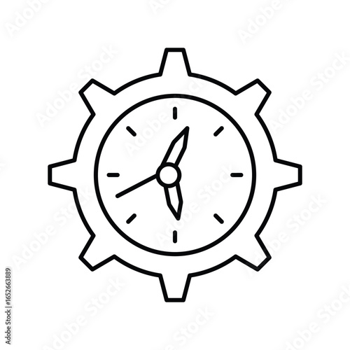 Time Management thinline icon , vector, pixel perfect, illustrator file 
