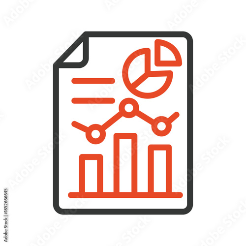 Data report Outline bold Vector Icon which can be easily modified or Edited 
