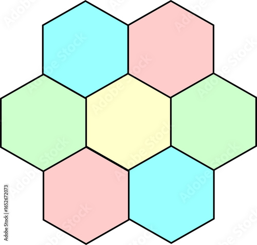 hexagon, hexagonal