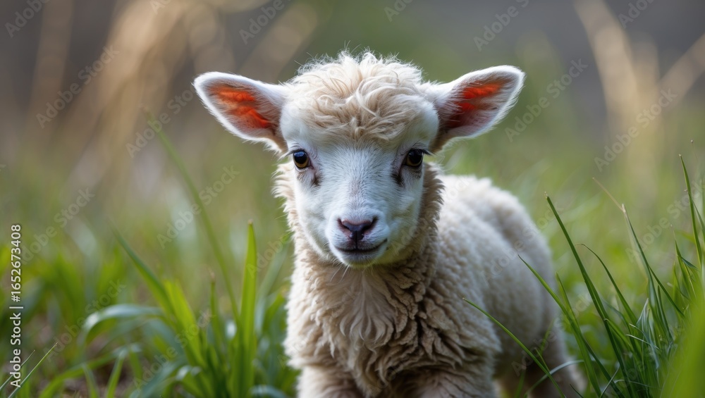 Obraz premium The tiny lamb we cherish