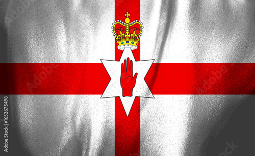 Reflection of flat north in a bold unionist symbol of heritage