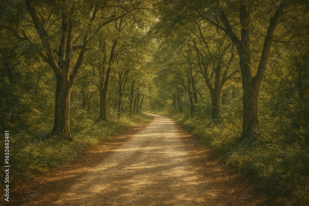 Obraz premium An enchanting view within the forest