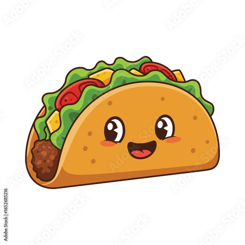funny cartoon taco