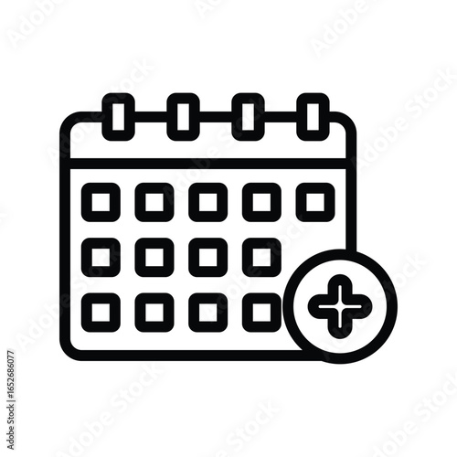Appointment line icon , vector, pixel perfect, illustrator file 
