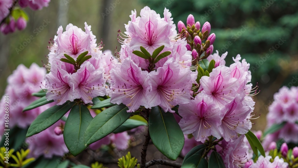 Obraz premium Exploring the colorful world of Rhododendron flowers