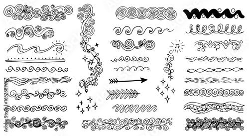 calligraphic design elements and page decoration