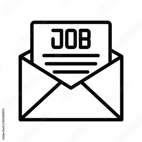 Joining letter  line icon , vector, pixel perfect, illustrator file 
