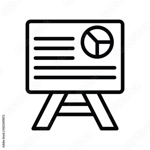 Presentation  line icon , vector, pixel perfect, illustrator file 

