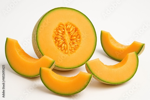 Delicious fresh melon selection