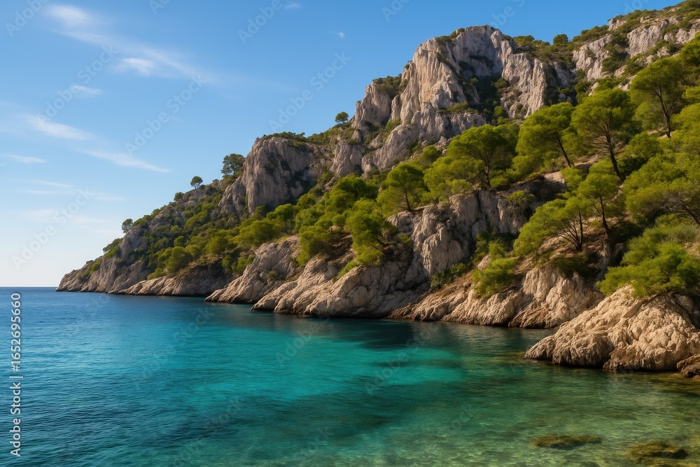 Fototapeta premium Breathtaking Rocky Coves of the Mediterranean