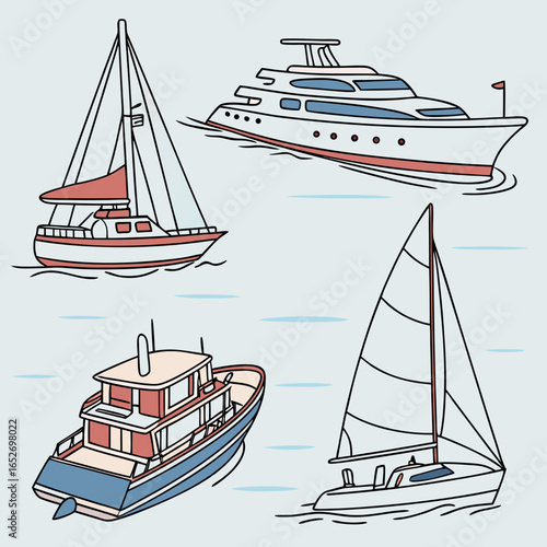 sea, boat, yacht, ship, water, sailing, sailboat, sail, 