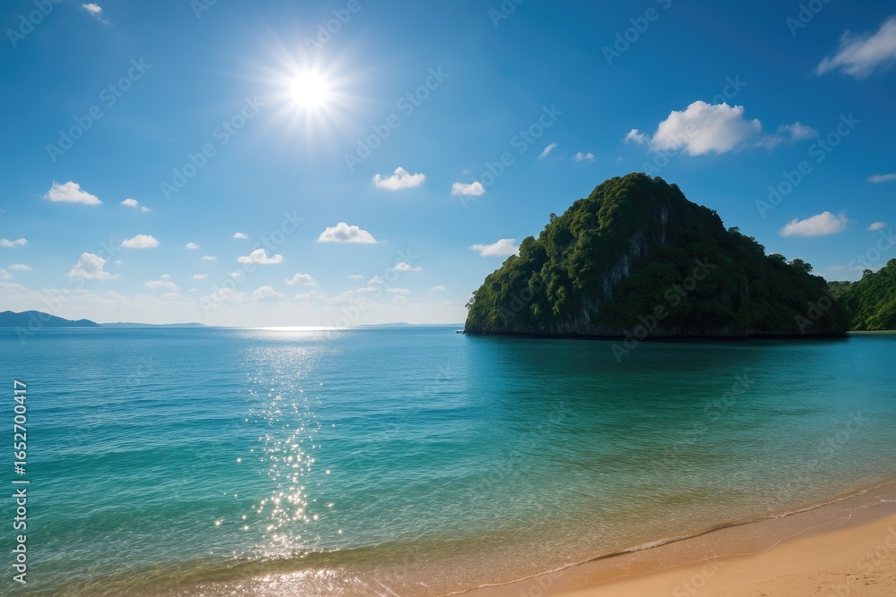 Fototapeta premium Breathtaking sea scenery at a tropical island in Chanthaburi Province