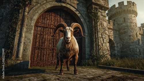 Security challenges arise due to a cantankerous goat guarding the fortress