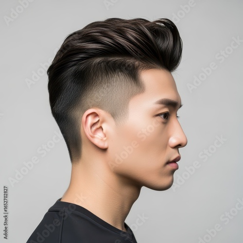 Wallpaper Mural Slicked Back Undercut Modern Asian Male Hairstyle for a Clean, Confident Look Torontodigital.ca