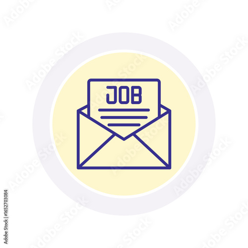 Joining letter  color circle icon , vector, pixel perfect, illustrator file 
