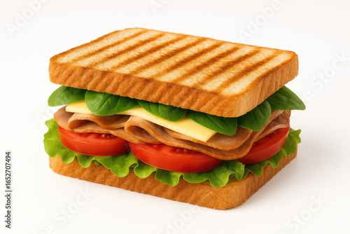 Warm sandwich served agains...