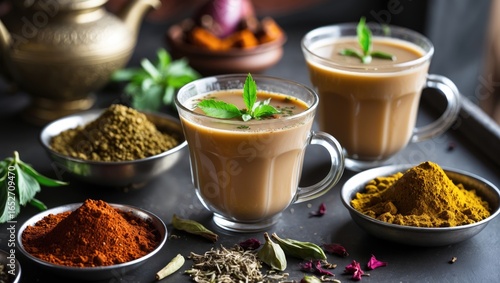 Spiced Indian-style tea pre...